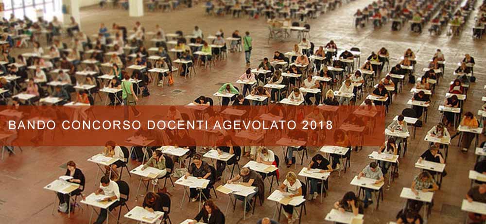 USCITA BANDO CONCORSO AGEVOLATO 2018